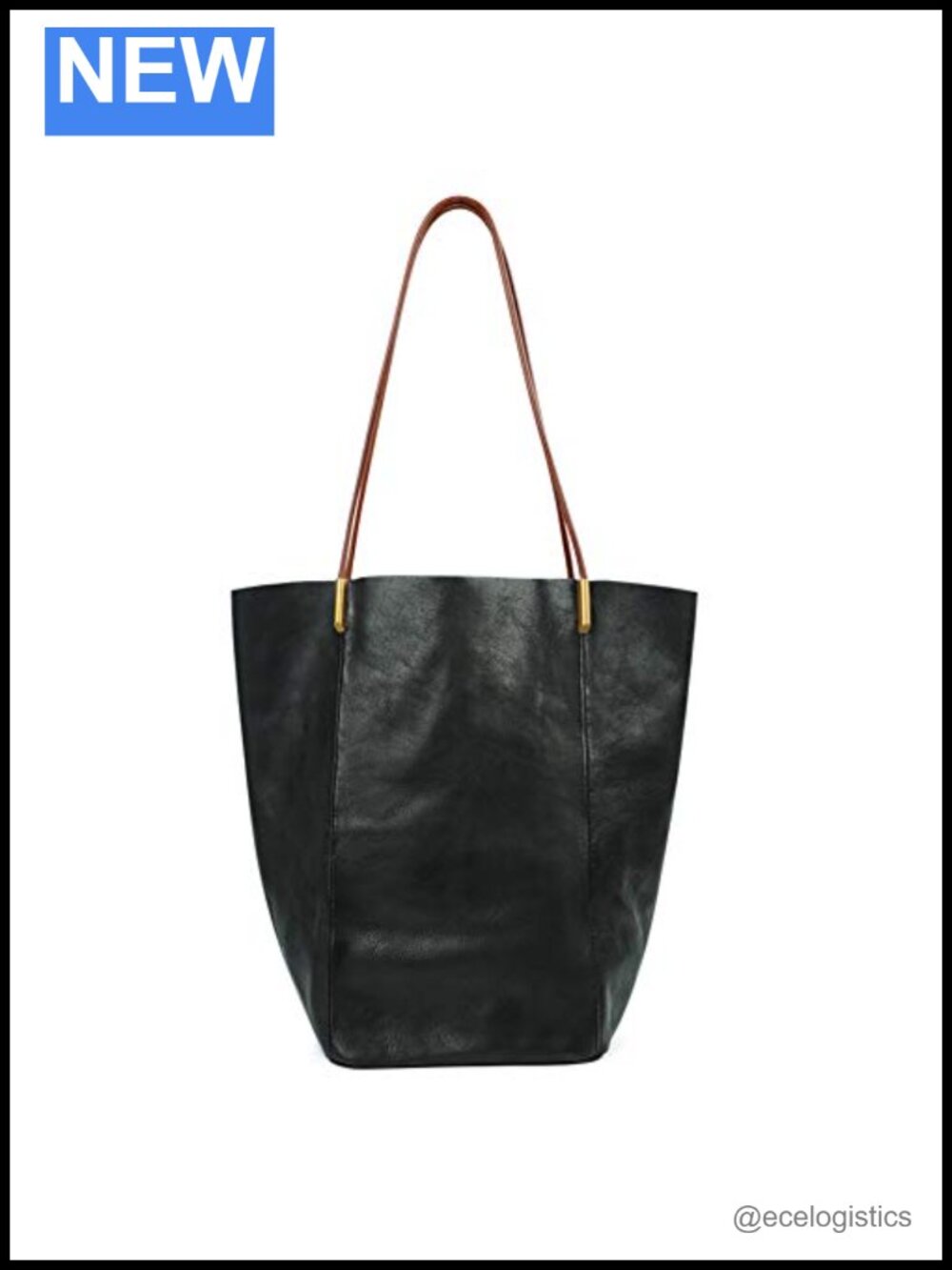 Women's Leather Tote Bag Top Handle Double Strap Shopping Purse